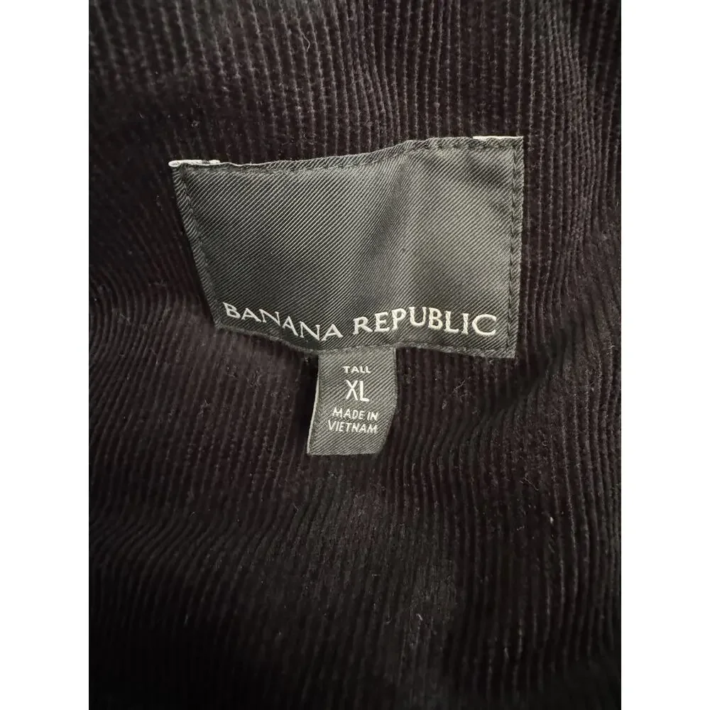 Banana Republic Gray Wool Full Zip Men’s Coat Size XL Tall